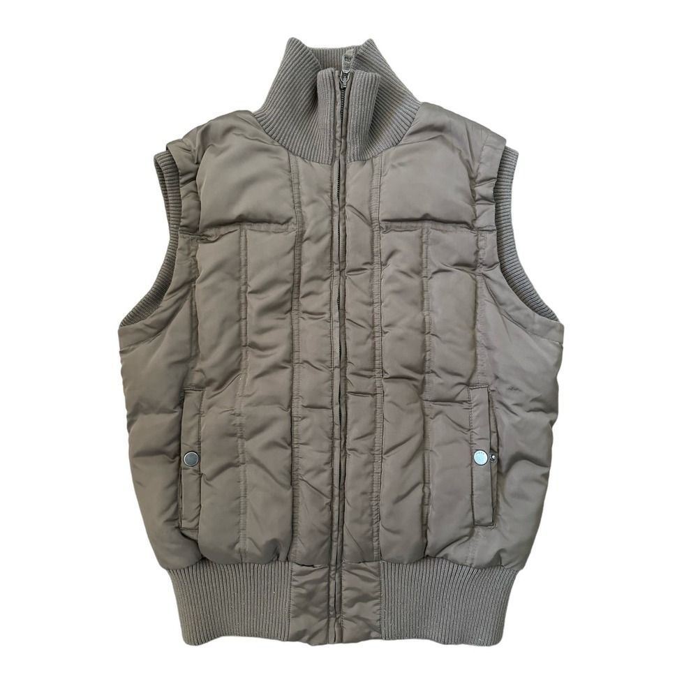 MEXX EUC Quilted Puffer Down Vest Size L EU, M US Brown Taupe